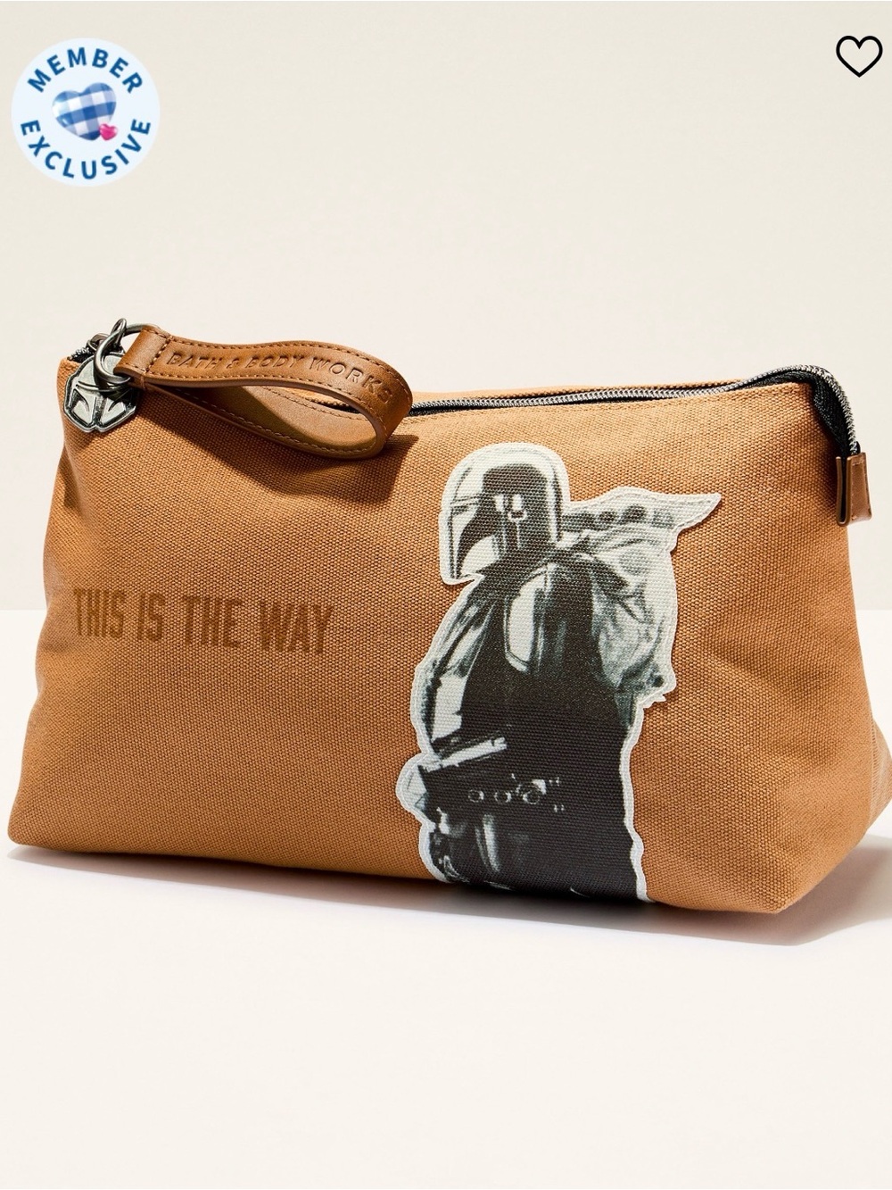 Bath & Body Works Mandolorian Grogu Canvas Travel Pouch